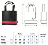 NE8G - 8mm Open Shackle - CEN3